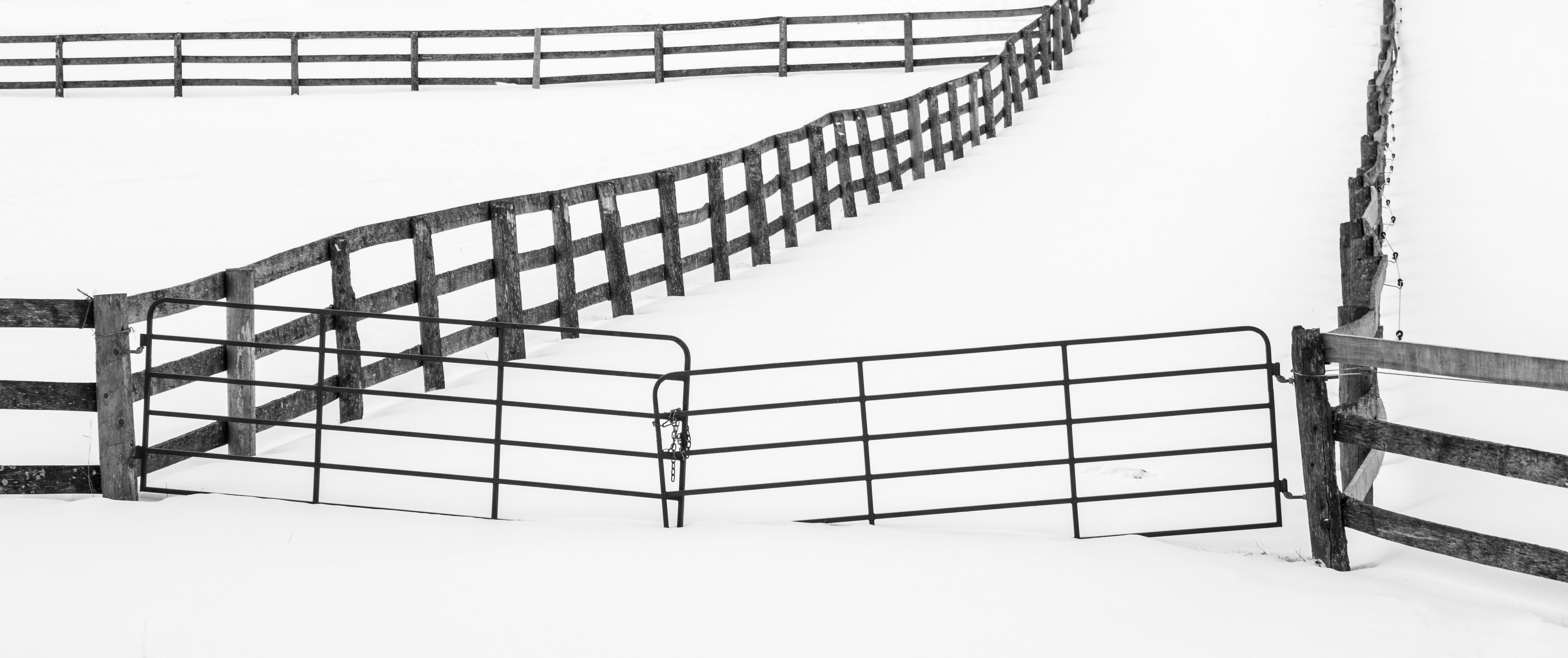 Fence and Snow, Schomberg, Ontario 