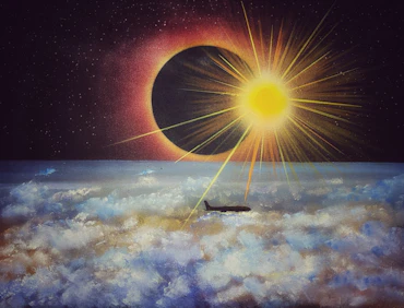 Eclipse above the Cloud