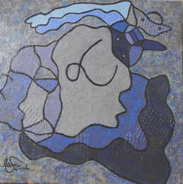 Shopping paper bag (blue)