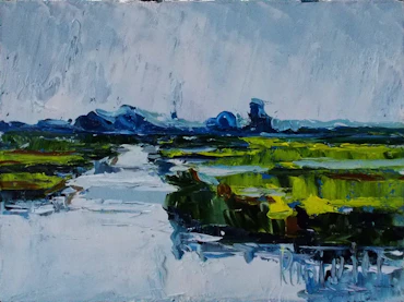 River. Meadow