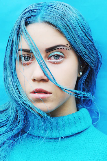 Blue portrait