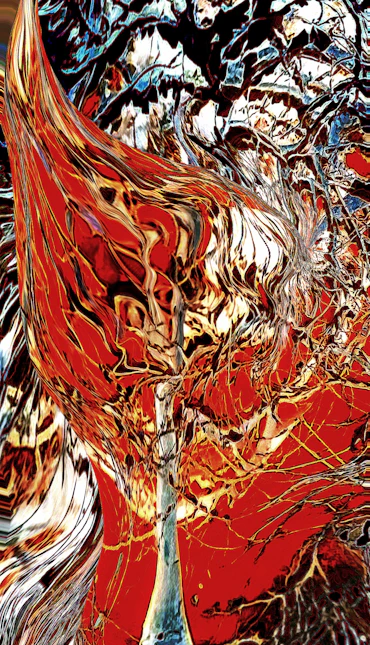 Flaming tree