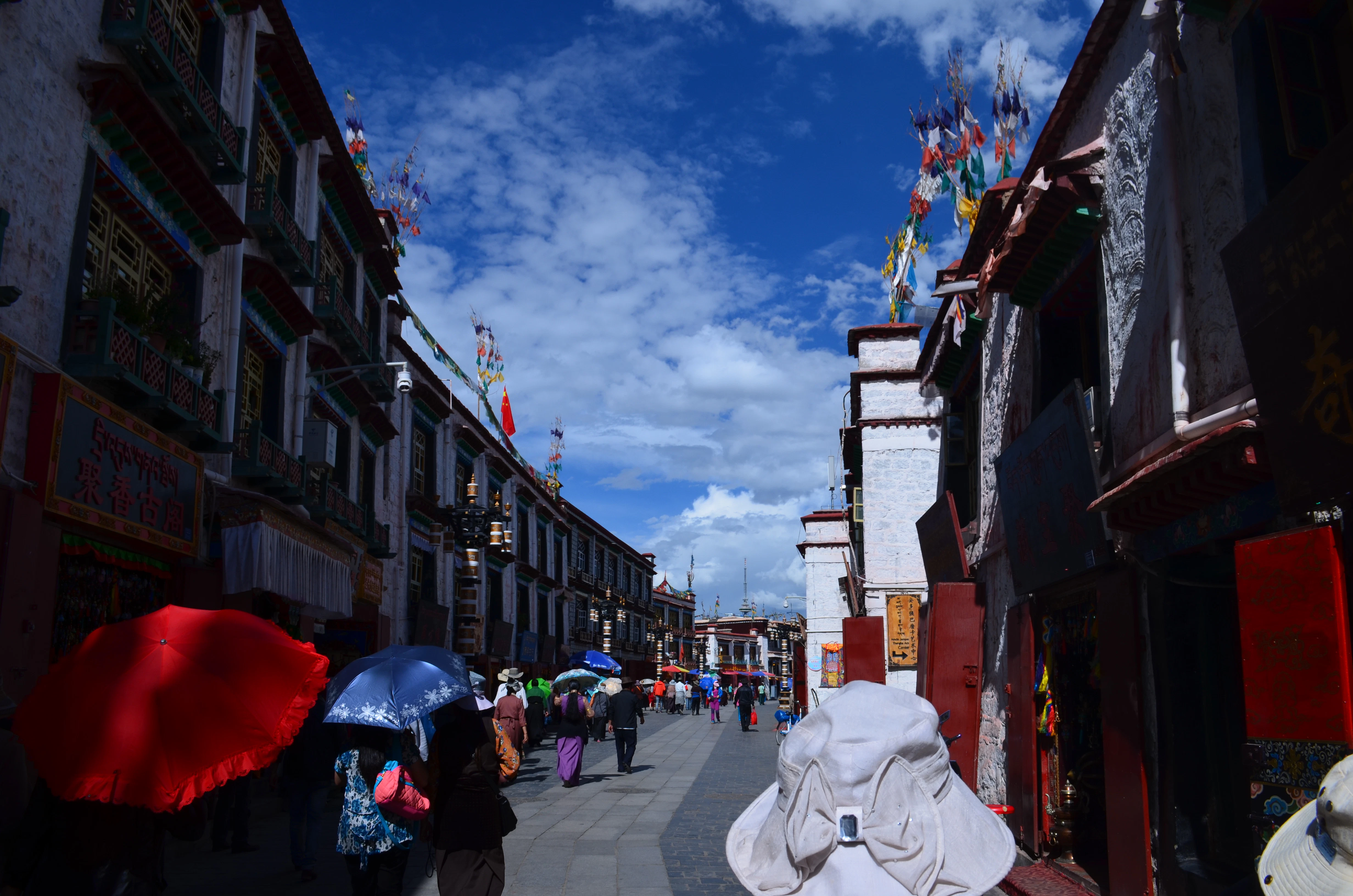 Afternoon on Barkhor Street in Lhasa,Tibet
