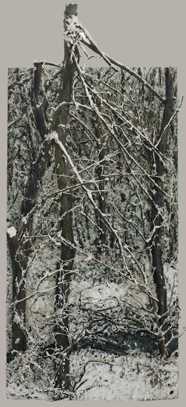 Snow scene 2 triptych