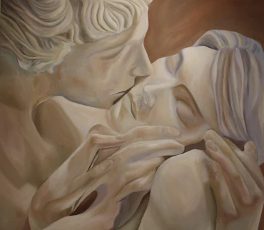 In your embrace (the kiss by Yves Pires sculpture)