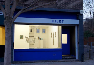 Installation view from the exhibition 'Red in Tooth and Claw' at the FILLET