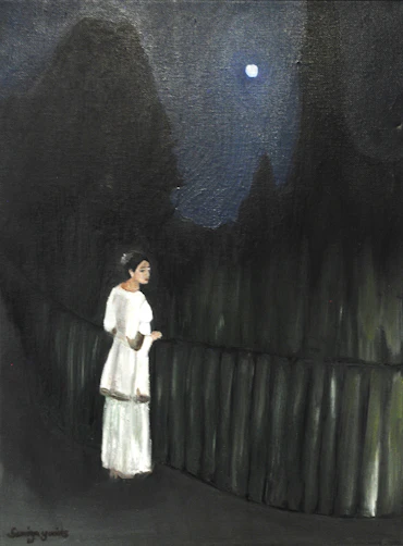Self Portrait in the Moonlight