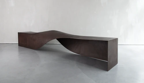 SOUL SCULPTURE BENCH IN COR-TEN STEEL