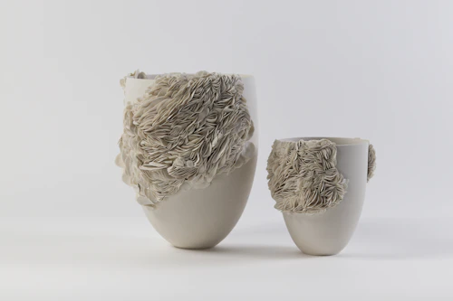 Vessel with texture, collaboration 