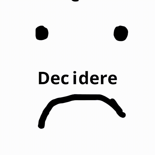 Decidere, decedere