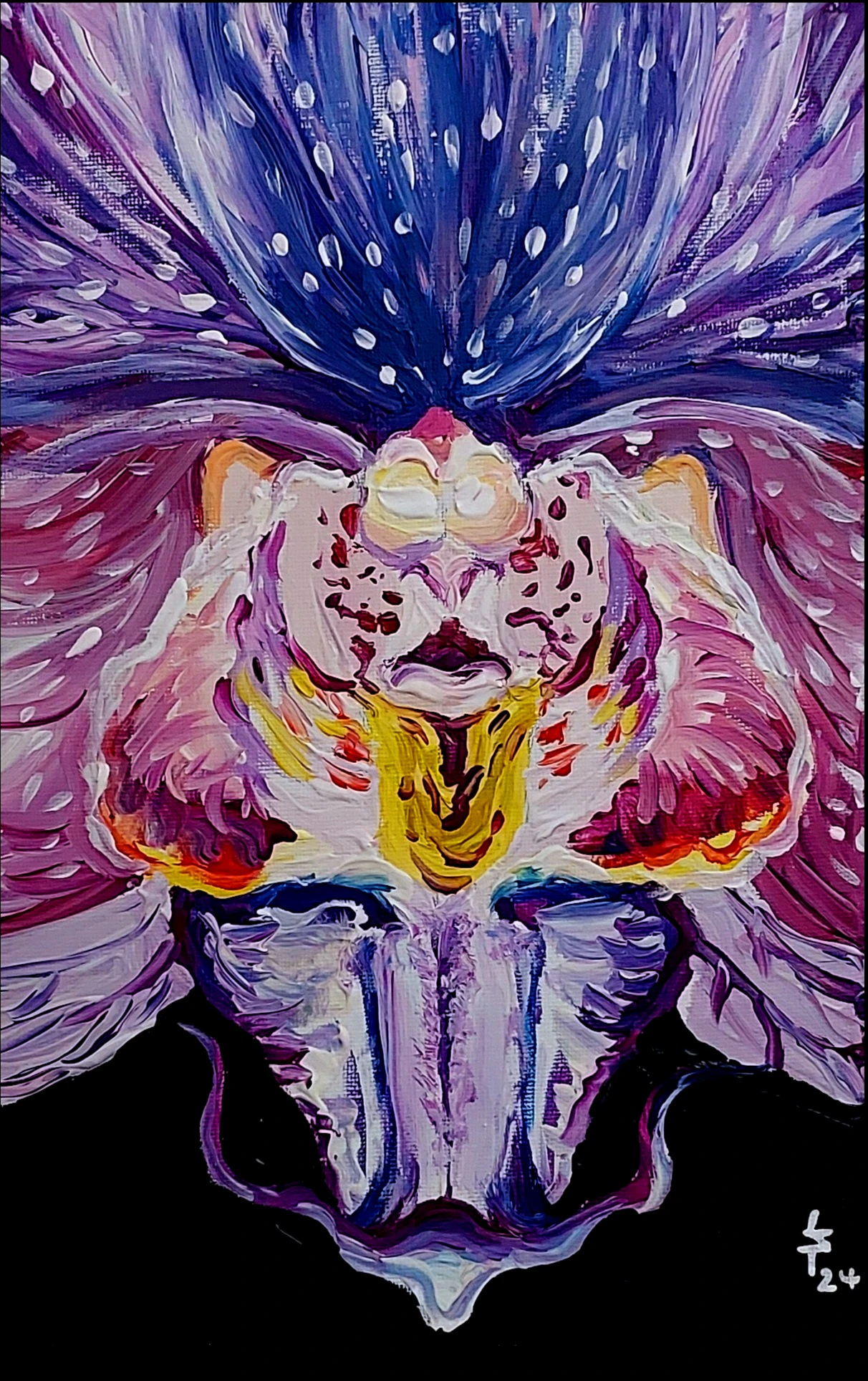 Orchid Closeup (Purple Hybrid)  紫兰特写 (人工配种）