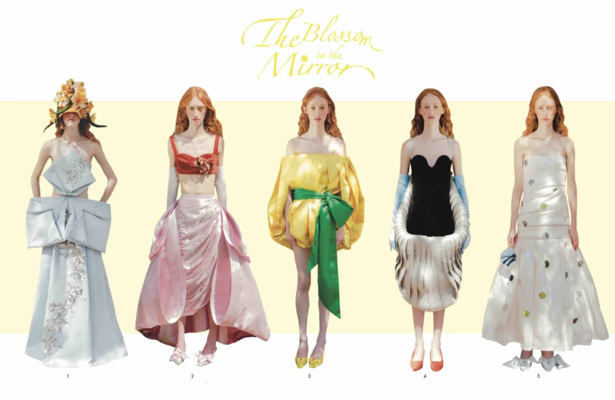 Mirror Obsession Inspired Couture Fashion Collection-The Blossom in the Mirror 