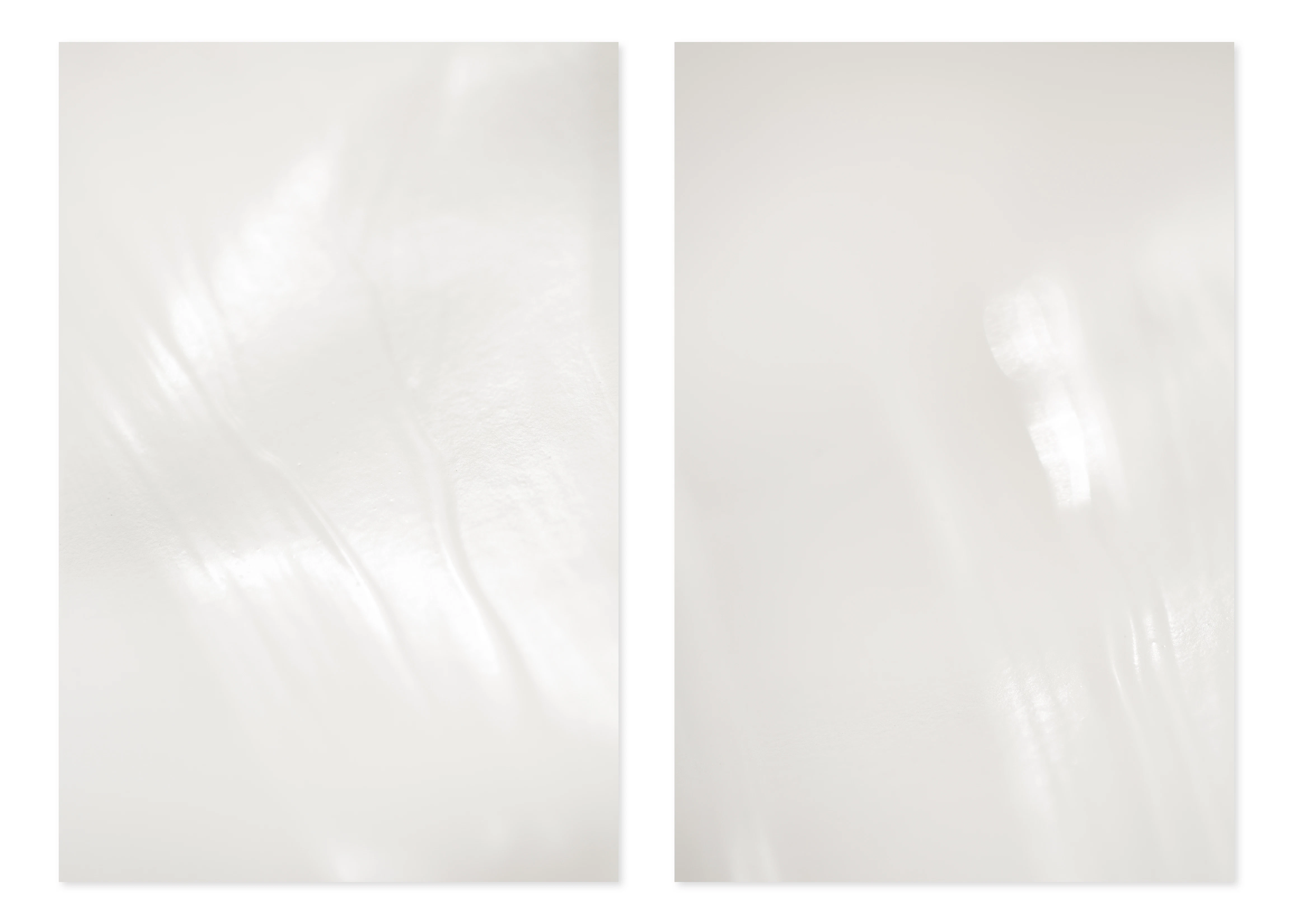 Traces in White — Three Diptychs, One Triptych by Hana...