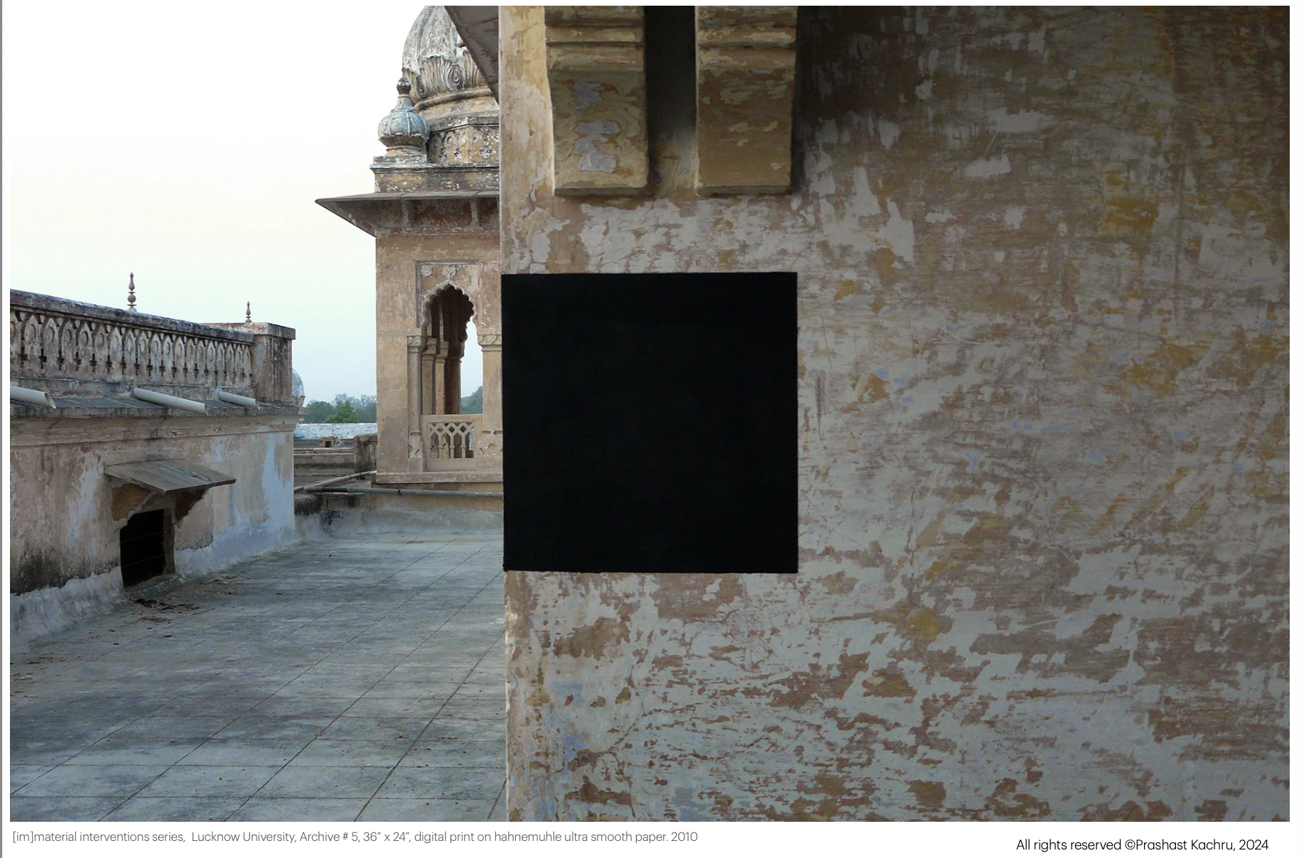 [im]material interventions series, Lucknow University, Archive # 5