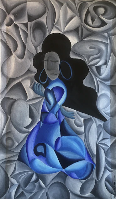 Woman In Blue