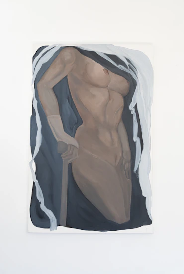 Disabled Contrappasto Adjusted for Cane and Bound Wrist