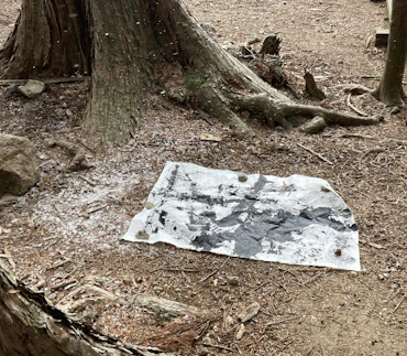 'without title' ('painting on mountains'(, artist residency Kyoto , Japan.