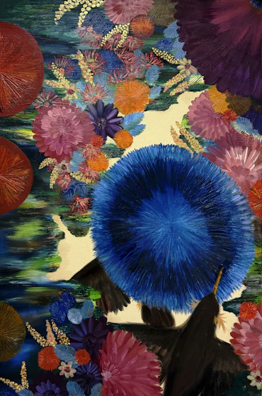 The One A Vast Blue Bloom and the Birds Never Seen