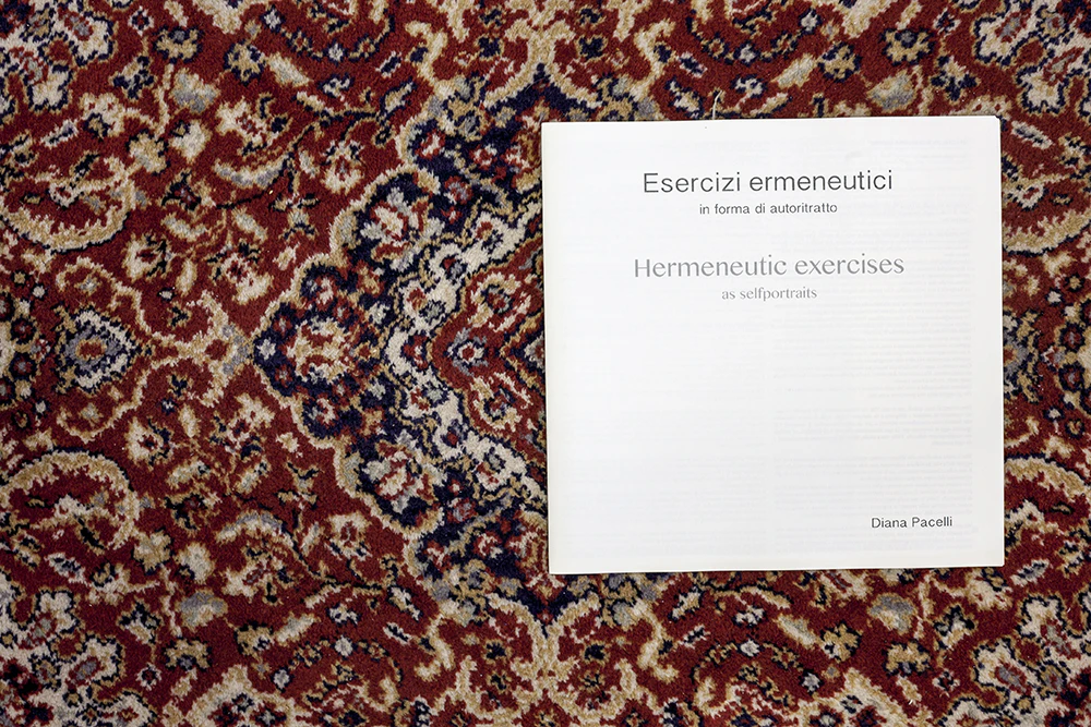 Hermeneutic Exercises as self-portrait by Diana Pacelli...