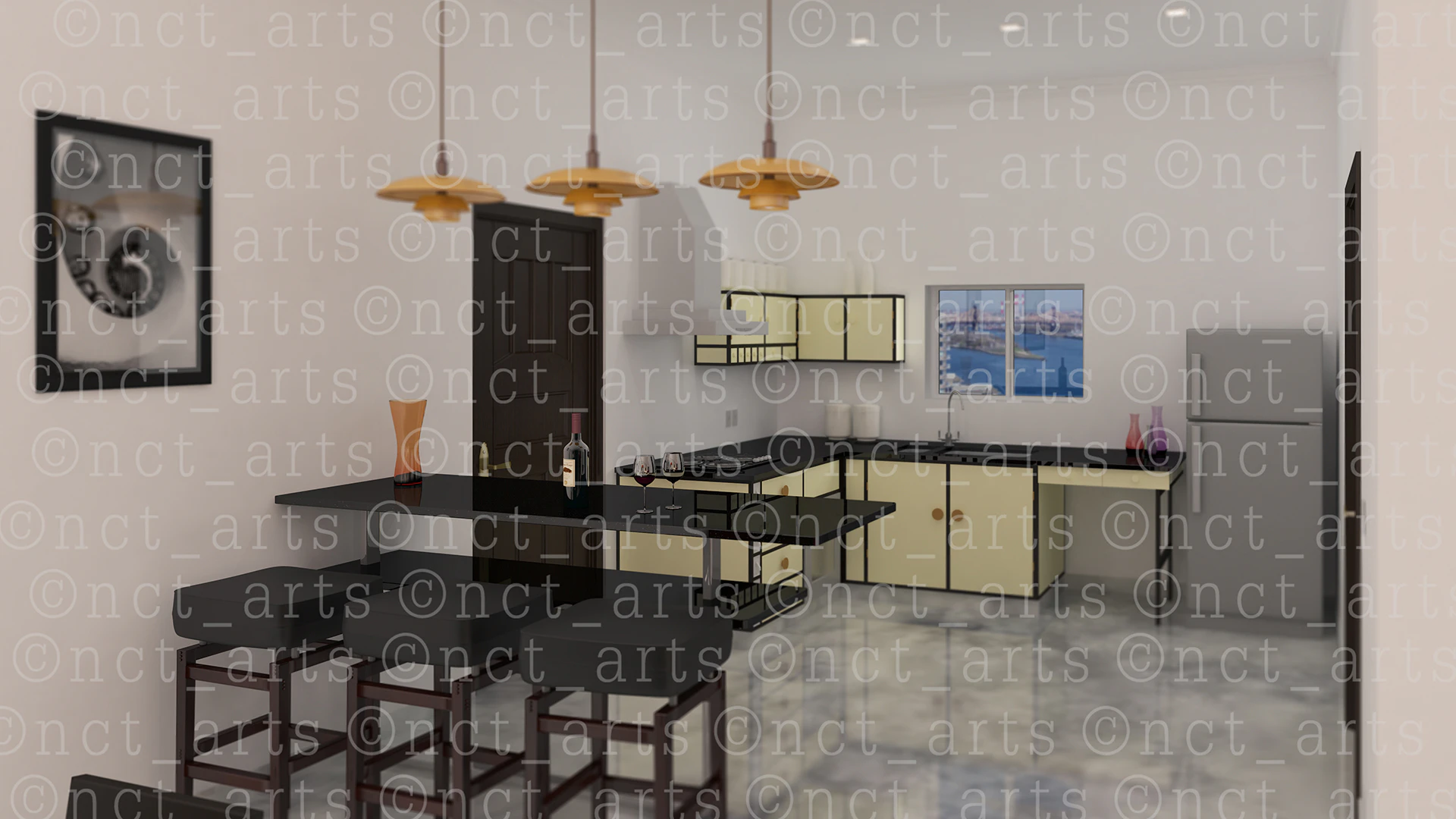 3D Apartment Bauhaus-Style by nicolas chamas türk...