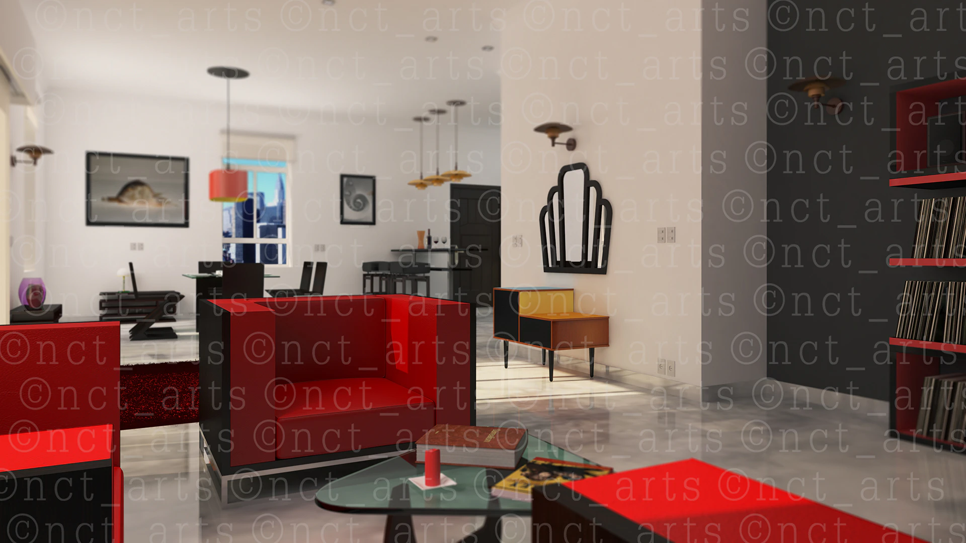 3D Apartment Bauhaus-Style by nicolas chamas türk...