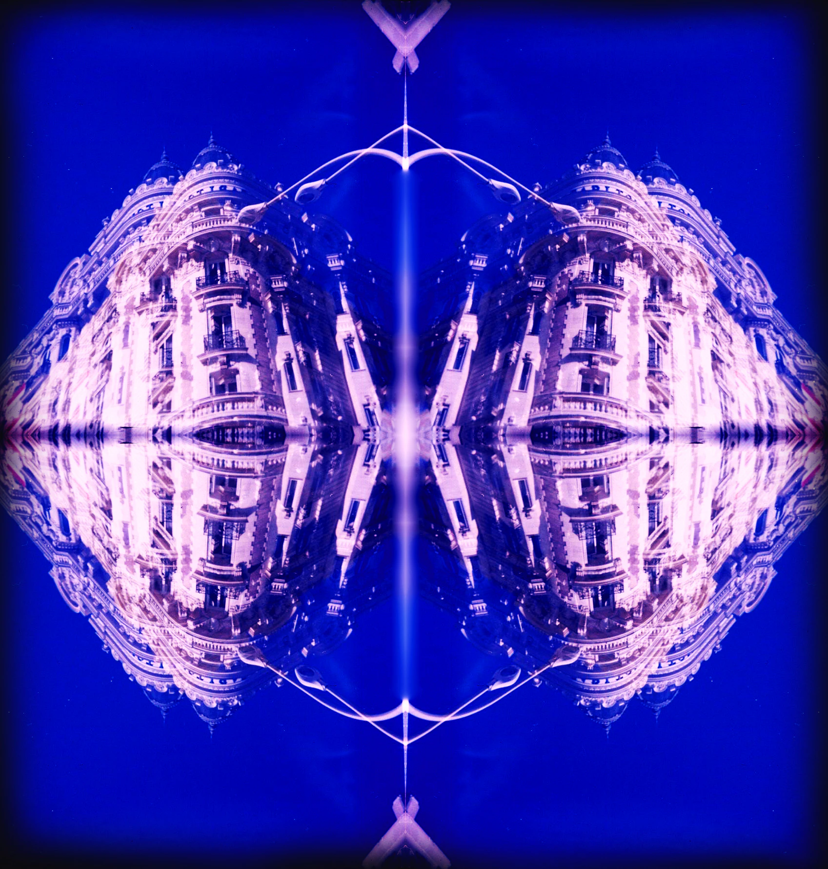 KALEIDOSCOPES or cities in blue by Julia  Tet...