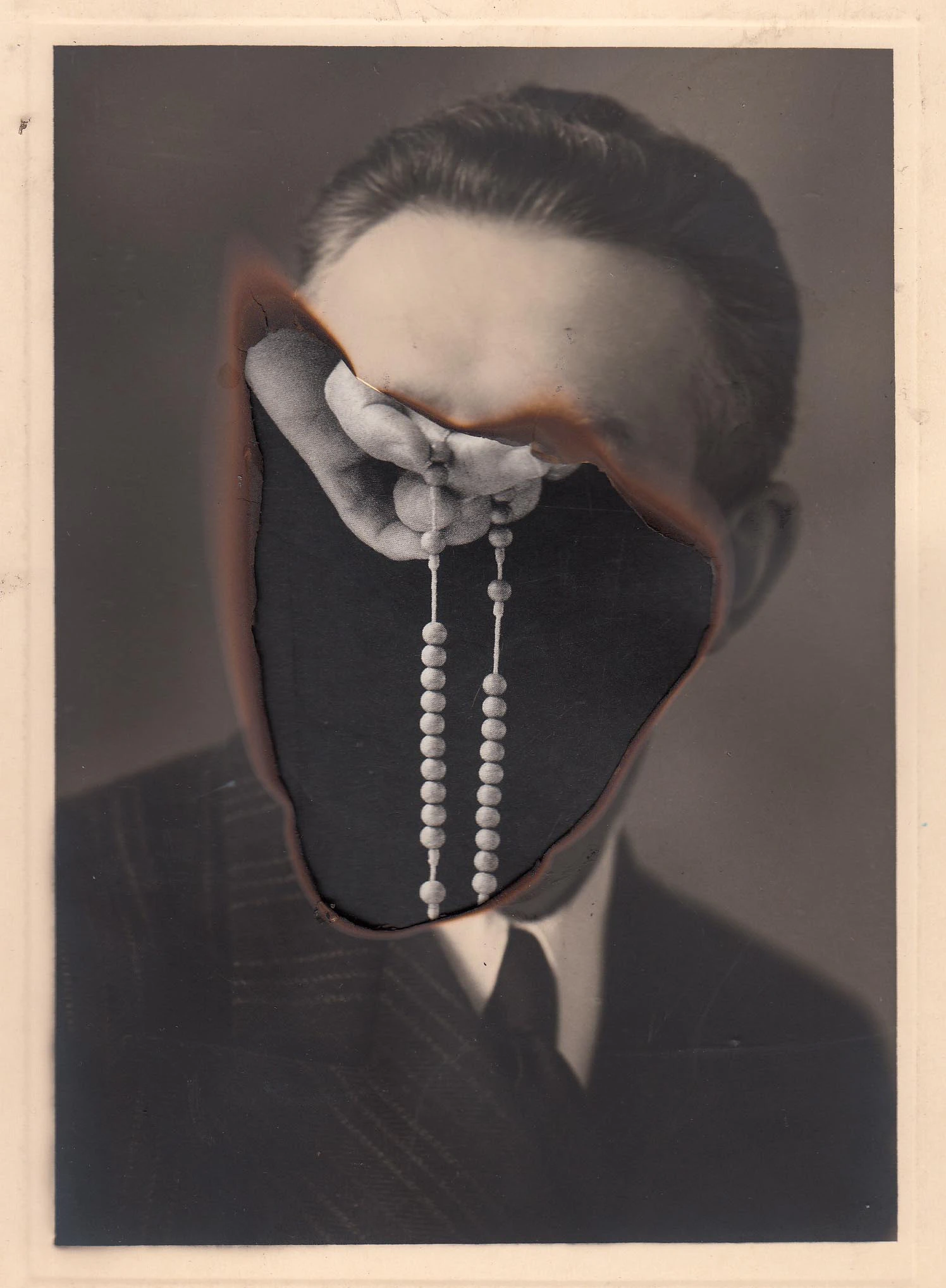 Selection of collages on old photographs I - 2014 / 2016 by Taher JAOUI...