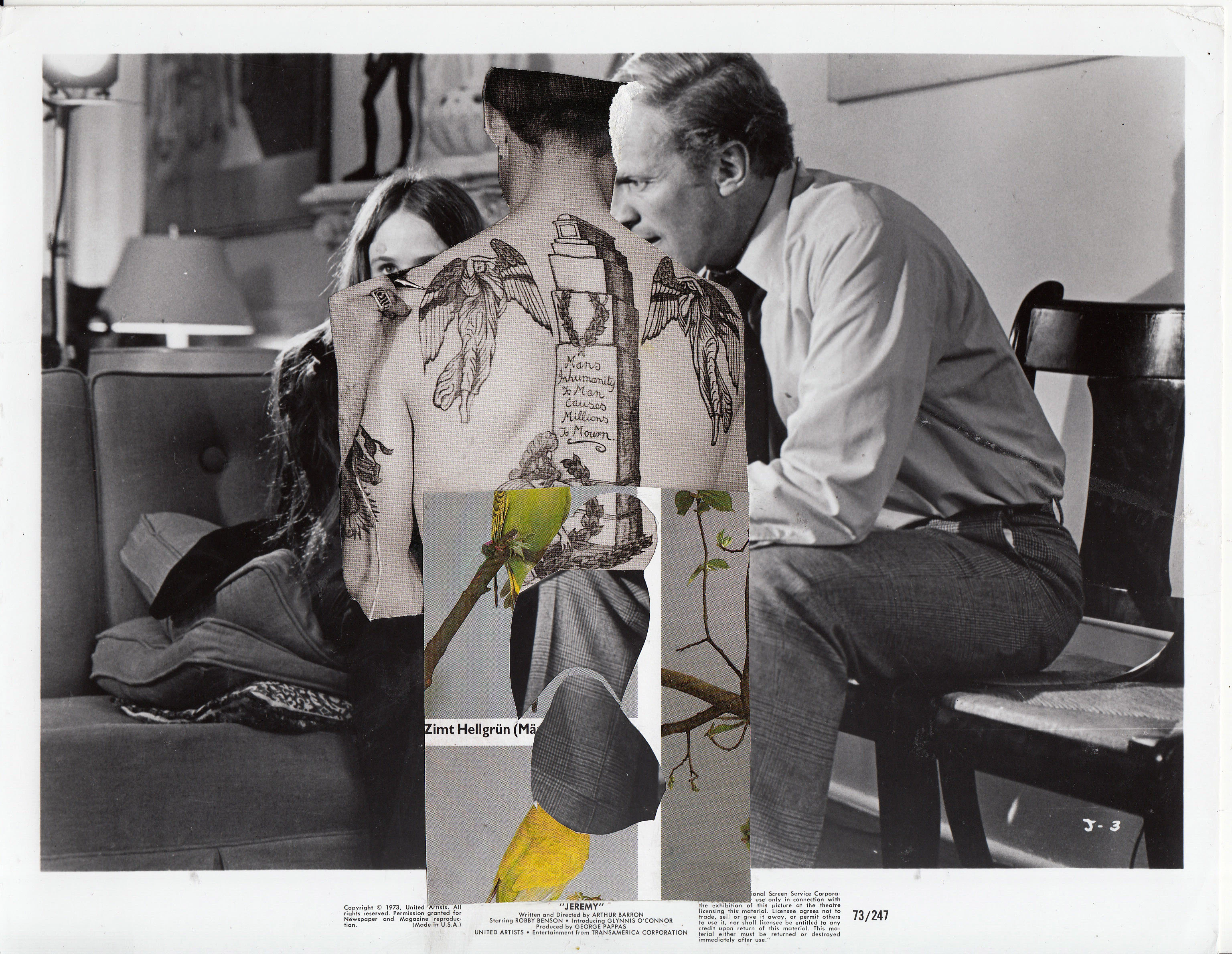 Selection of collages on old photographs I - 2014 / 2016 by Taher JAOUI...