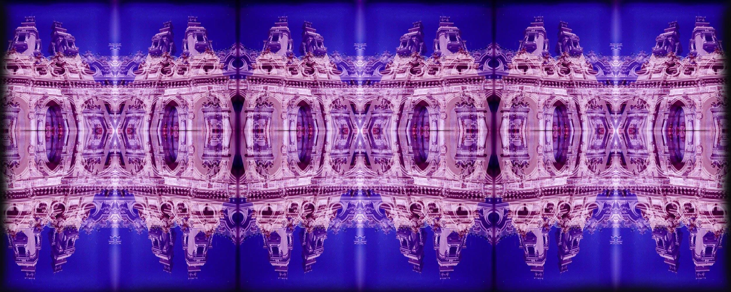 KALEIDOSCOPES or cities in blue by Julia  Tet...