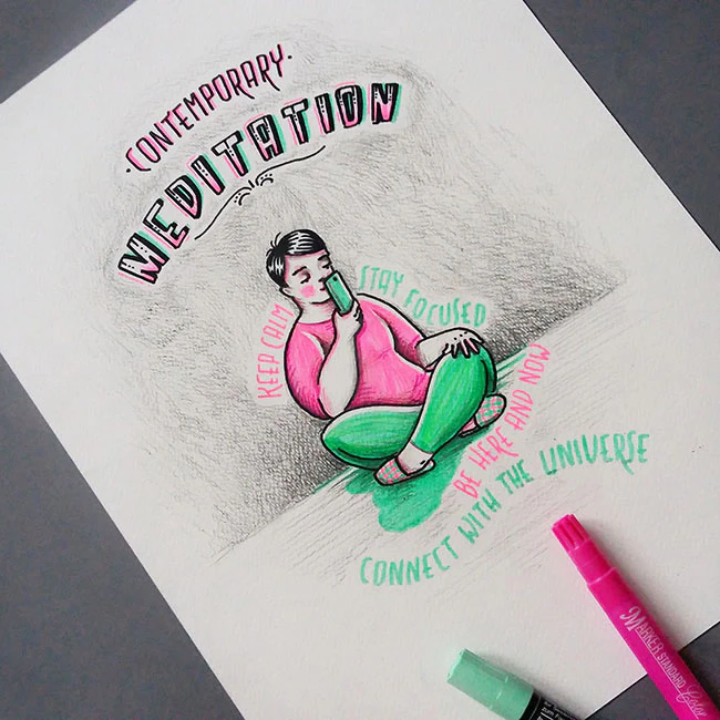 Contemporary lifestyle - hand lettering by Magdalena Koscianska | Magic Suitcase...