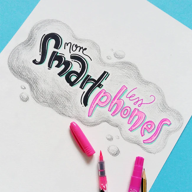Contemporary lifestyle - hand lettering