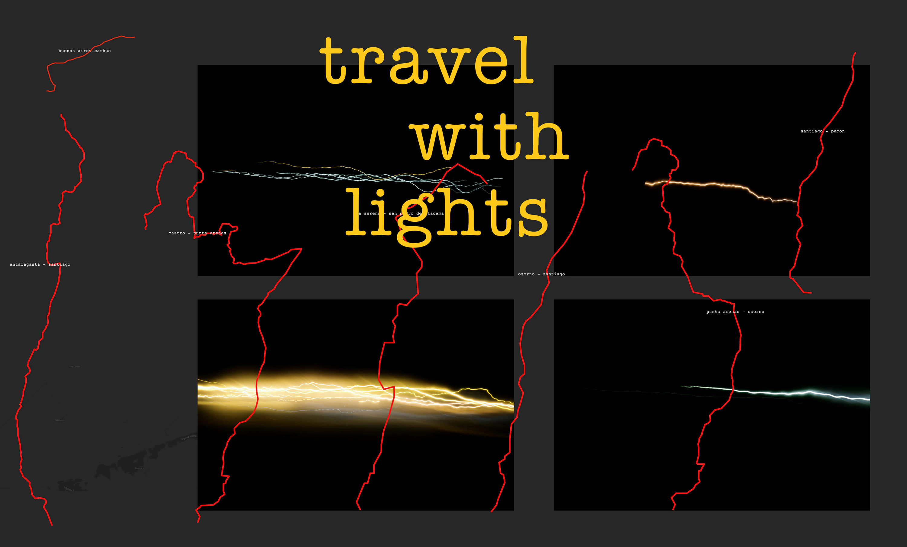 Travel with Lights  —  an audio-visual story