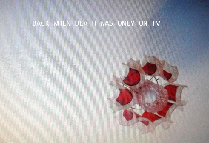 Back when death was only on TV