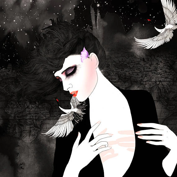 Adversiting illustrations for La Perla Italian Luxury Lingerie by Noumeda Carbone...