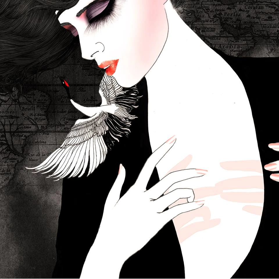 Adversiting illustrations for La Perla Italian Luxury Lingerie by Noumeda Carbone...