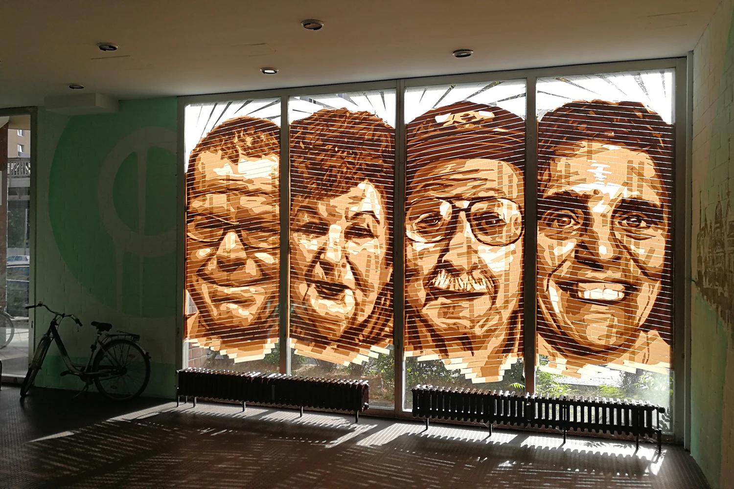"Huzur"- Our colab with Urban Nation | Tape art by Selfmadecrew by SELFMADECREW...