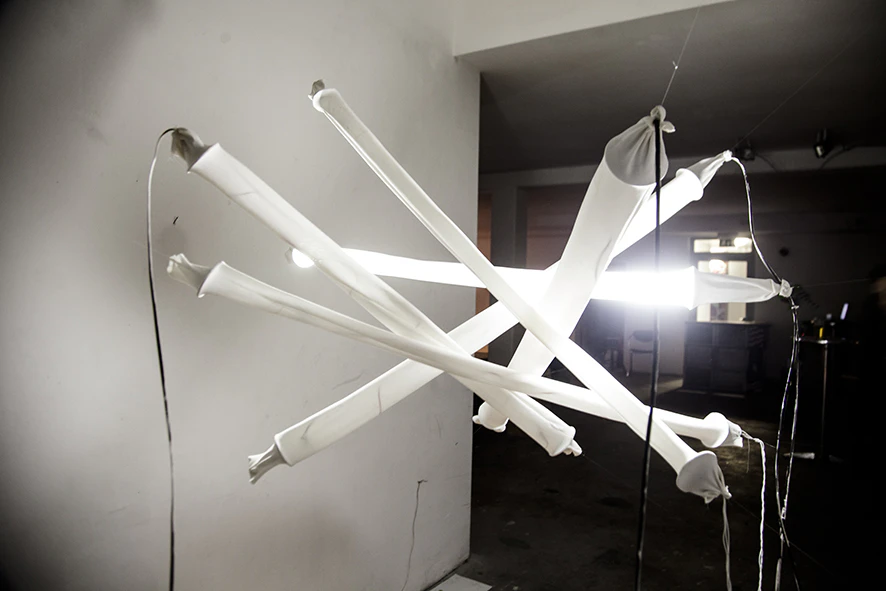 Prototyp II - light sculpture / 2017 by Eitan Rieger...