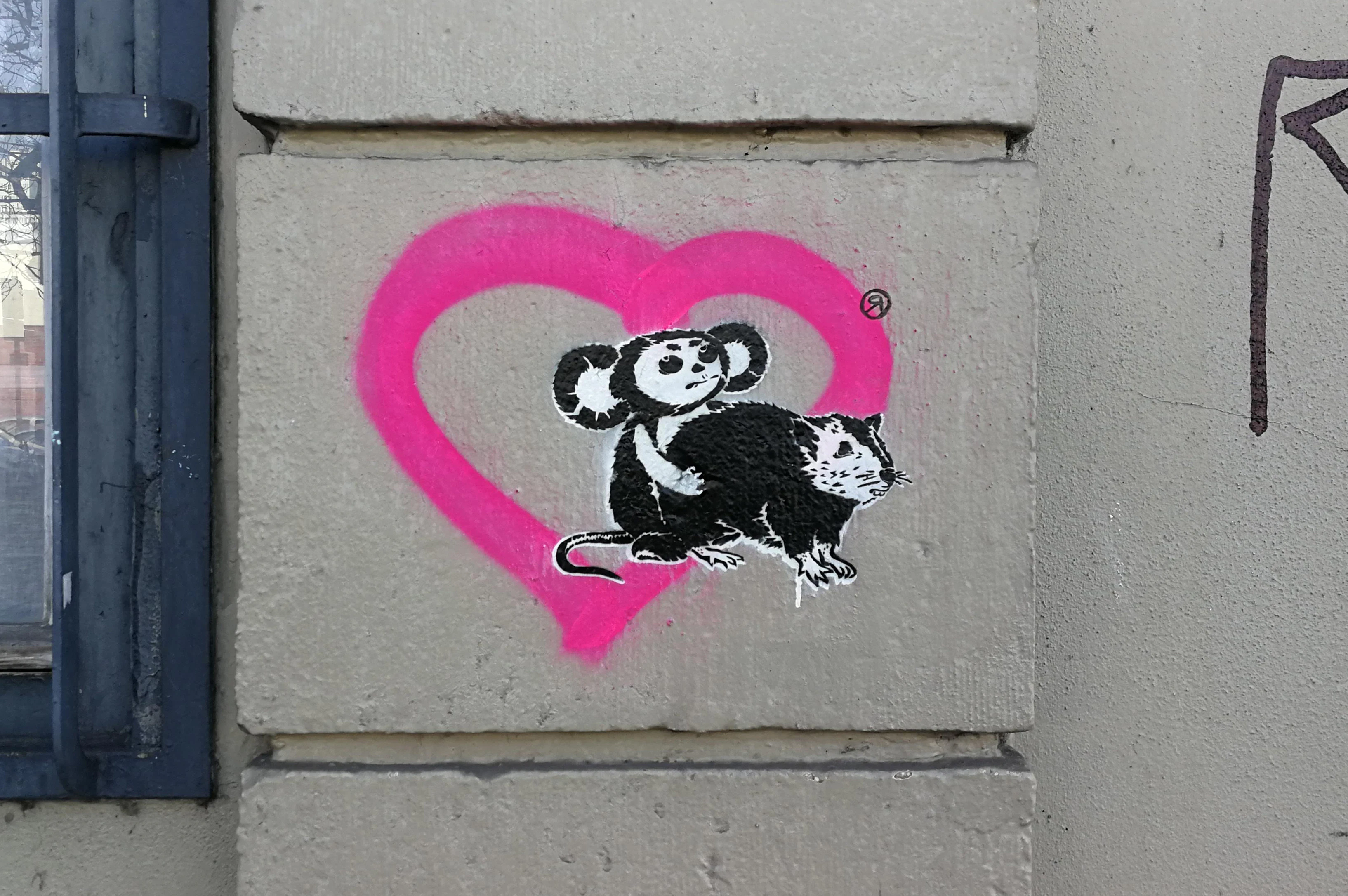 "Loving Art"- Stencil Street Art Series by Ostap by OSTAP (OST.UP)...