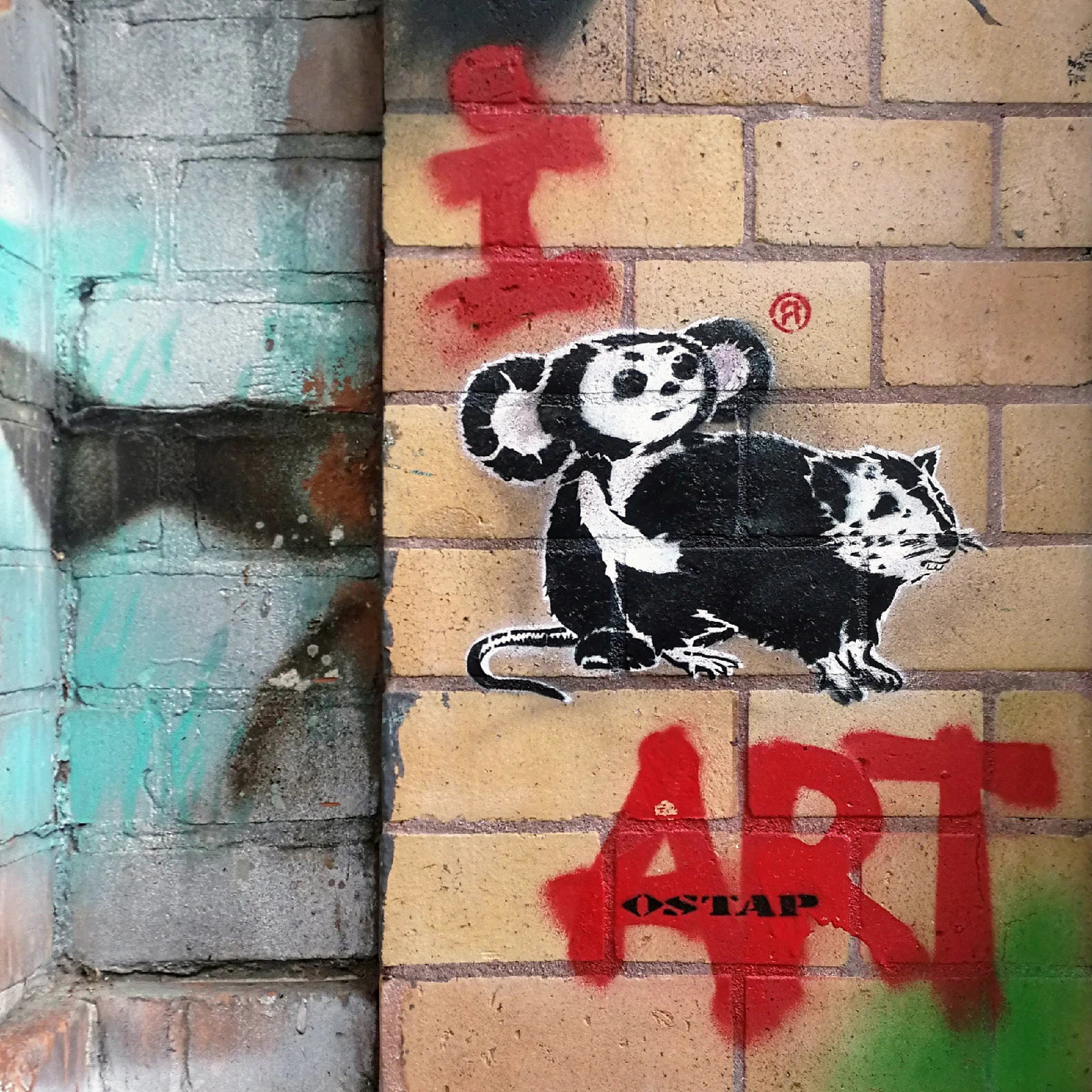 "Loving Art"- Stencil Street Art Series by Ostap by OSTAP (OST.UP)...
