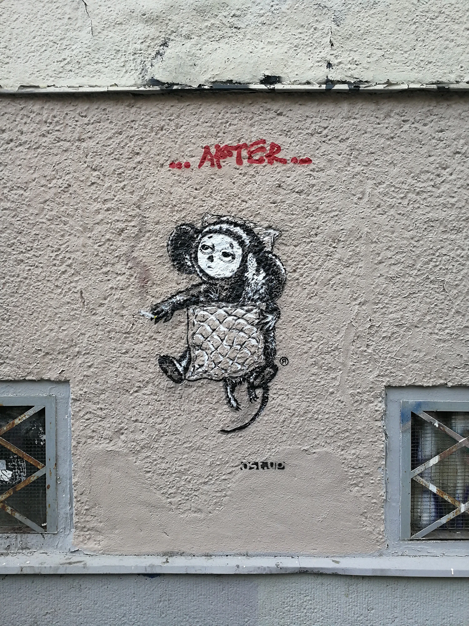 "Loving Art"- Stencil Street Art Series by Ostap by OSTAP (OST.UP)...