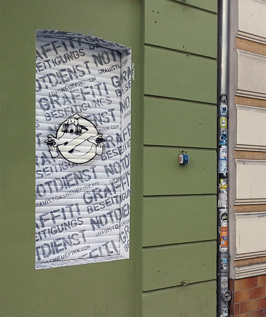 Graffitibeseitigungsnotdienst (Graffiti Busters)- Fake advertising campaign by OSTAP (OST.UP)...