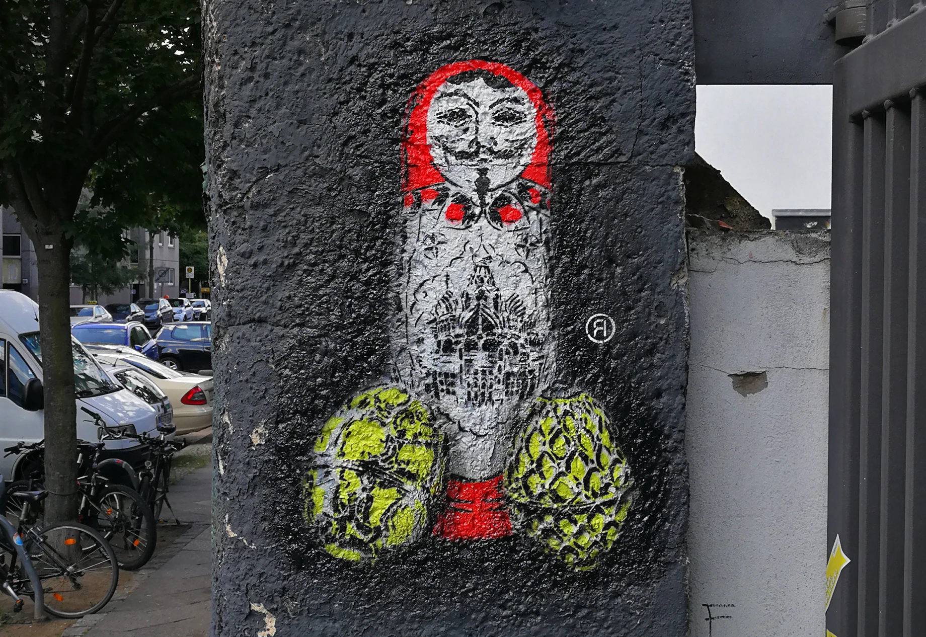 East vs. West (Matryoshka Russian Doll)- Stencil Street Art by Ostap by OSTAP (OST.UP)...