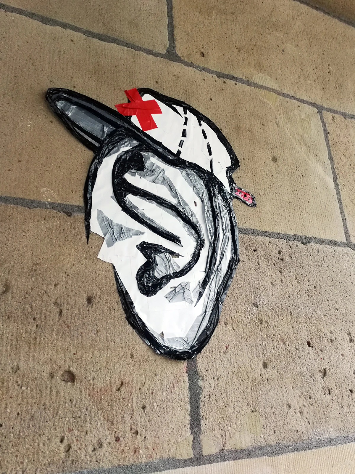 SELFIES (My deaf Ears)- Duct Tape Street Art  by OSTAP (OST.UP)...