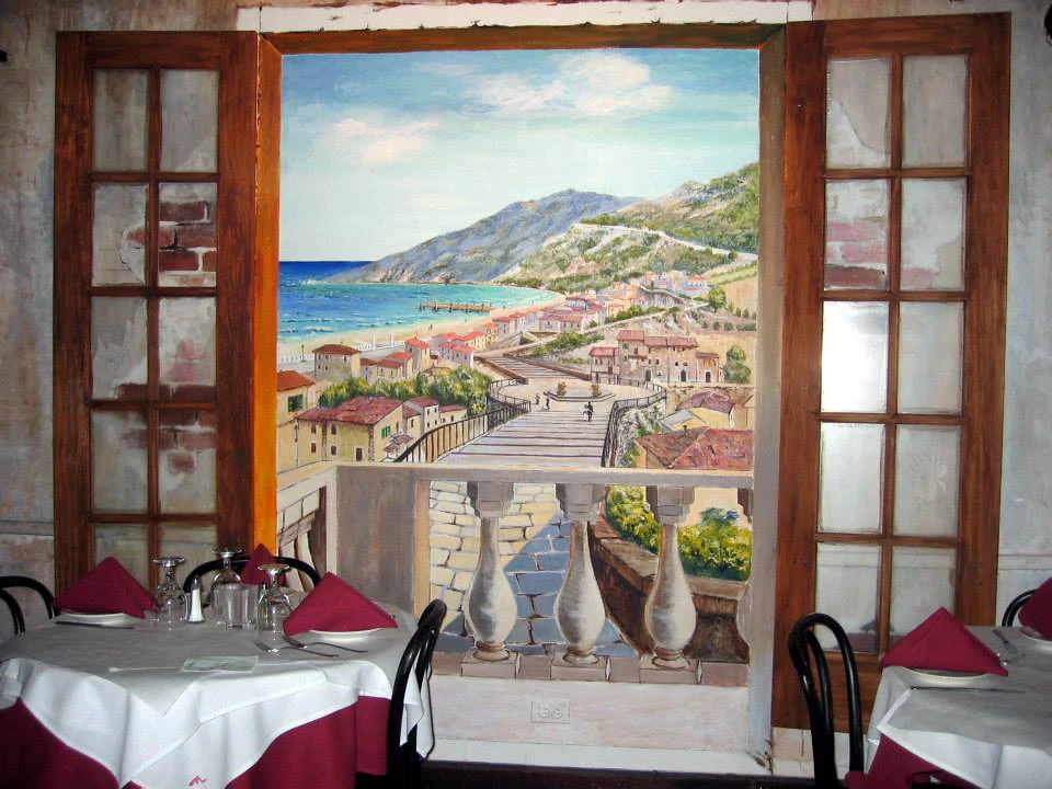 Trompe l'Oeil scenery of Southern Italy