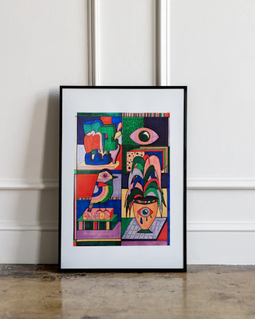 “Jardin d’intérieur” – A3 Original Ink On Paper, 2020.
