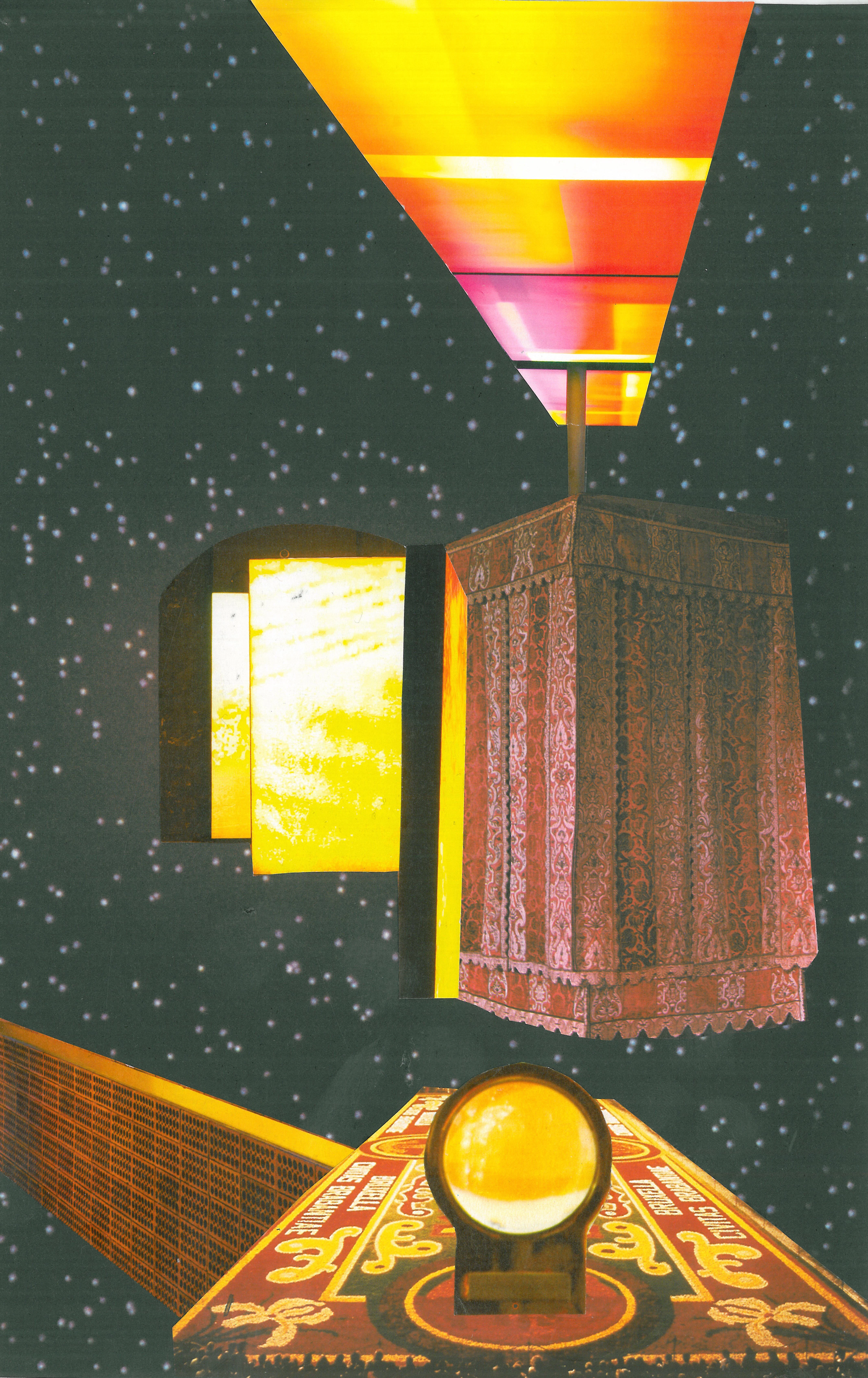 Close To Silence Mixed Media Collage Series, by Studio Iris Jacobs by Iris Jacobs...