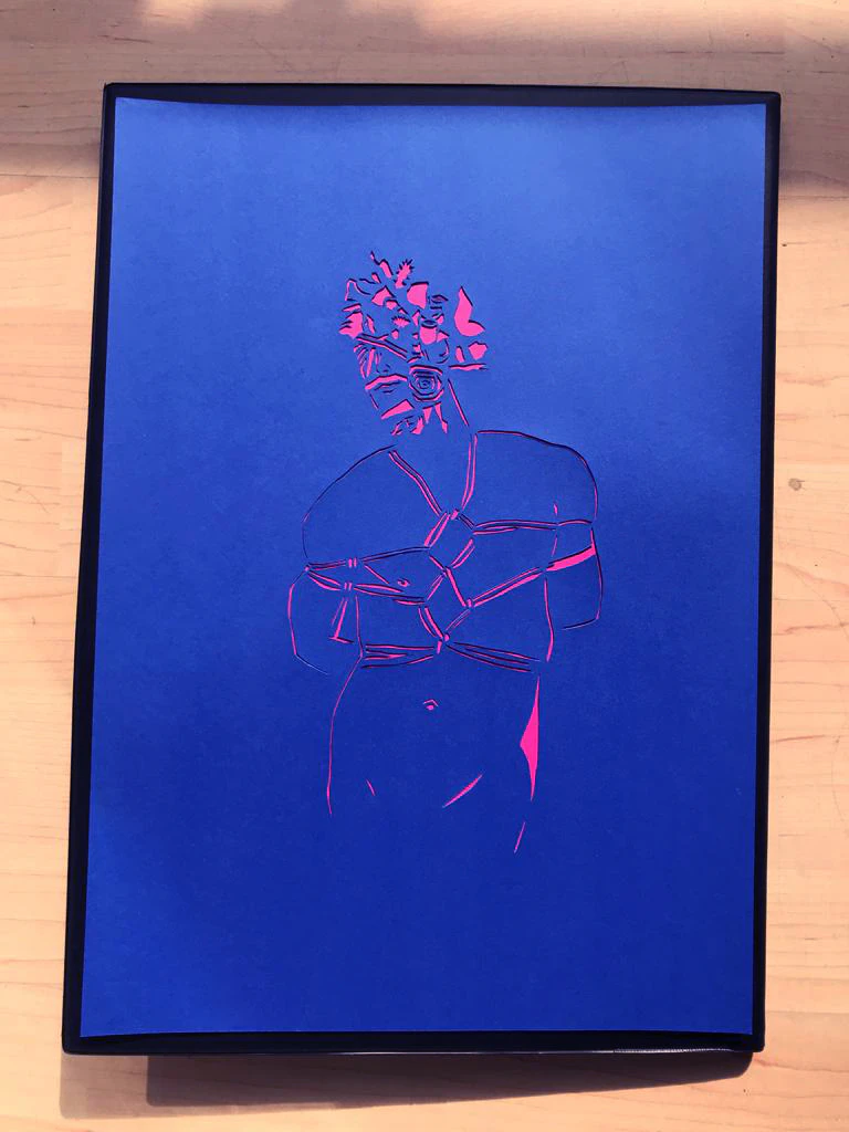 'Blue Bondage' by Ernst van Hoek...