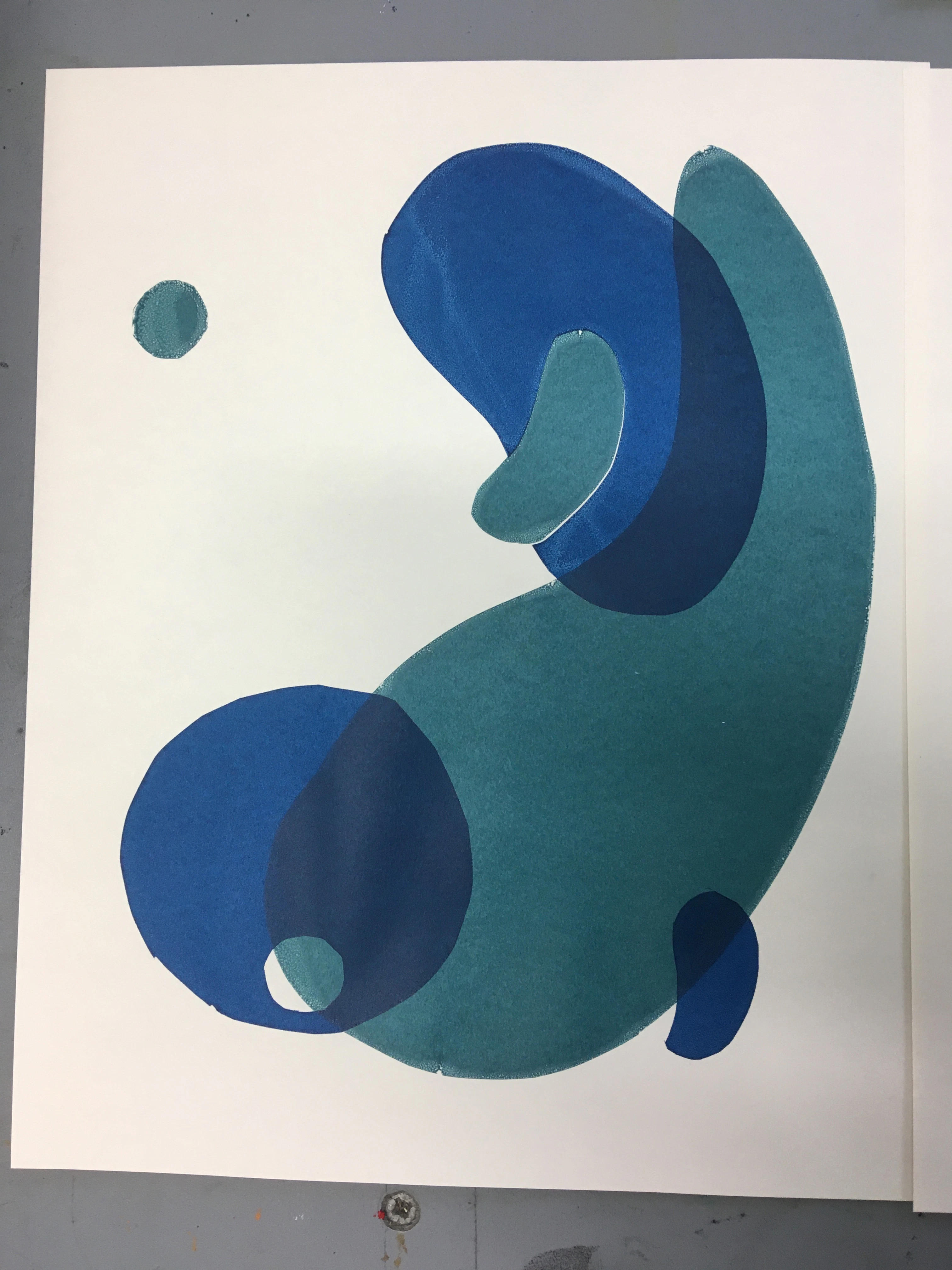 Introductory screen prints by Olivia Crawley...