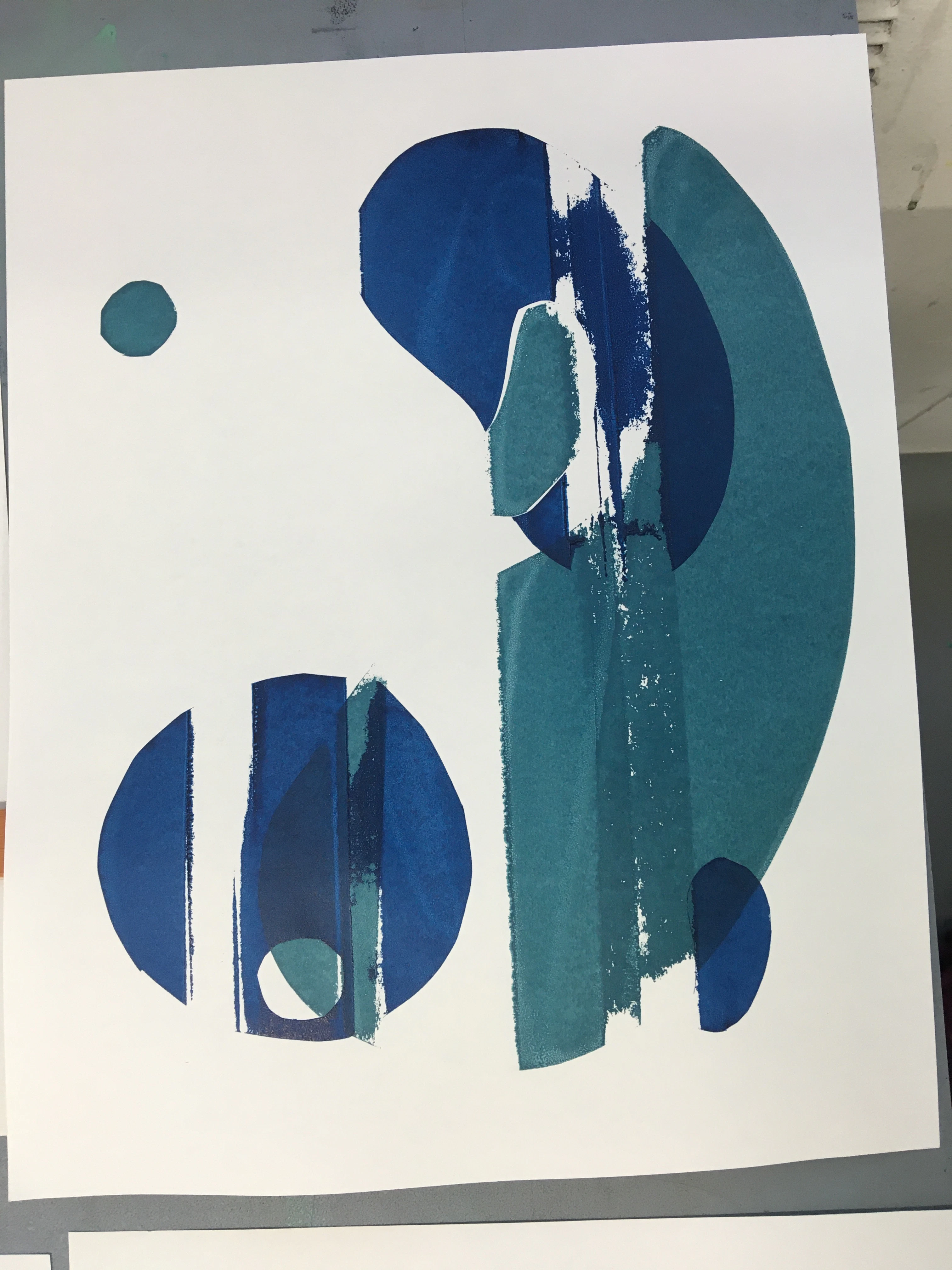 Introductory screen prints by Olivia Crawley...