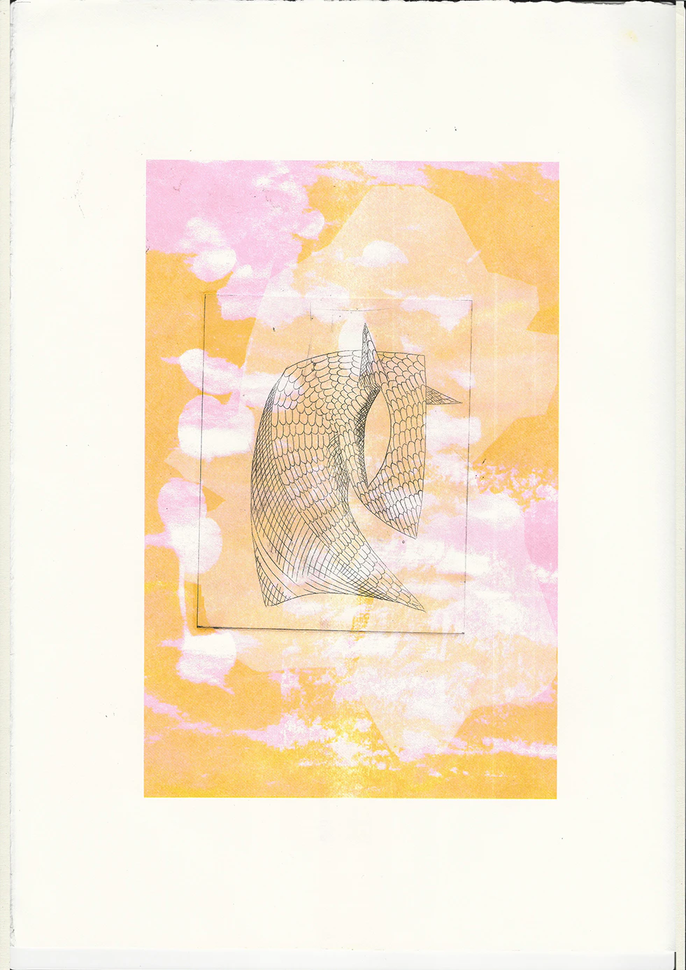 Risograph + Elctro-etching experimental prints